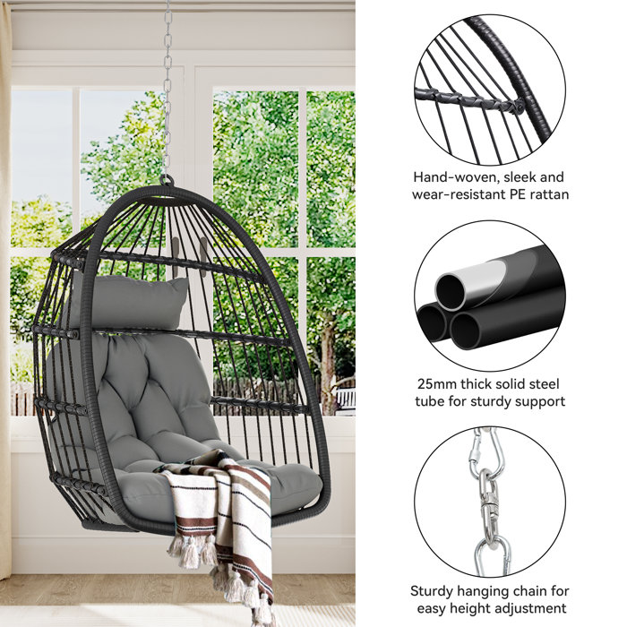 Langley Street Breeonna Swing Chair (Stand Not Included) & Reviews